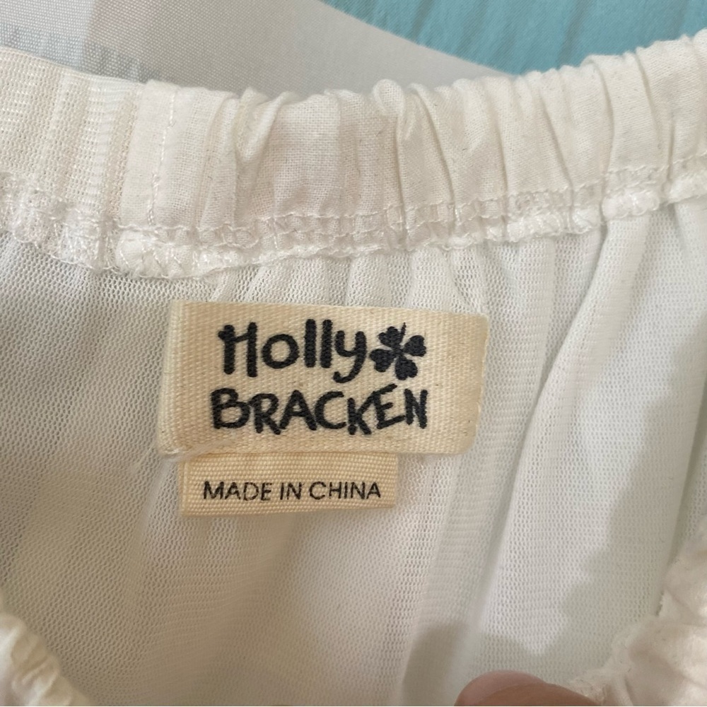 Holly Bracken Lace Boho Tunic White Sz Medium - Picture 2 of 10